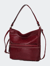 Sierra Vegan Leather Women’s Shoulder Bag - Wine