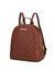 Sloane Vegan Leather Multi compartment Backpack - Cognac