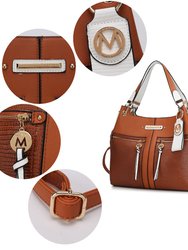 Sofia Vegan Leather Tote With Keyring