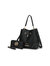 Solid Bella Bucket Handbag - Black