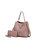 Solid Bella Bucket Handbag - Blush