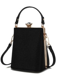 Taliah Crossbody Clutch Handbag - Black