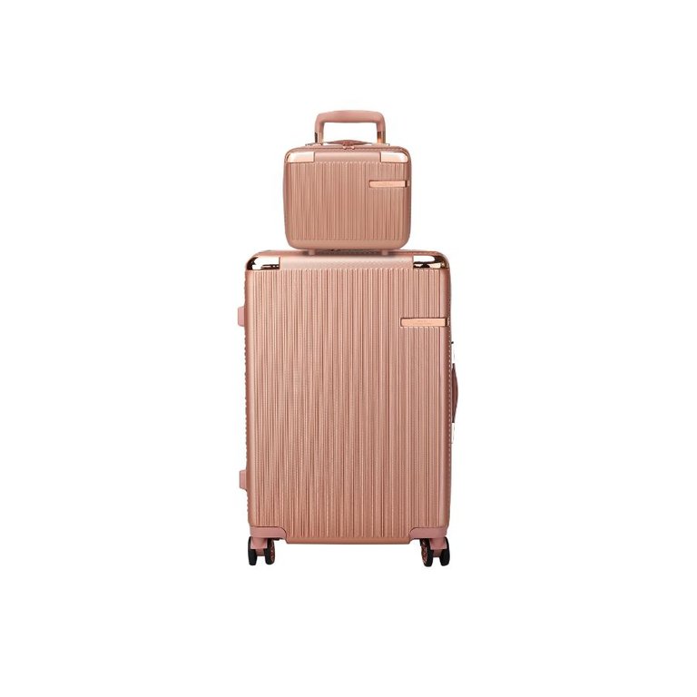 Tulum 2-Piece Carry-On Luggage Set - Rose Gold