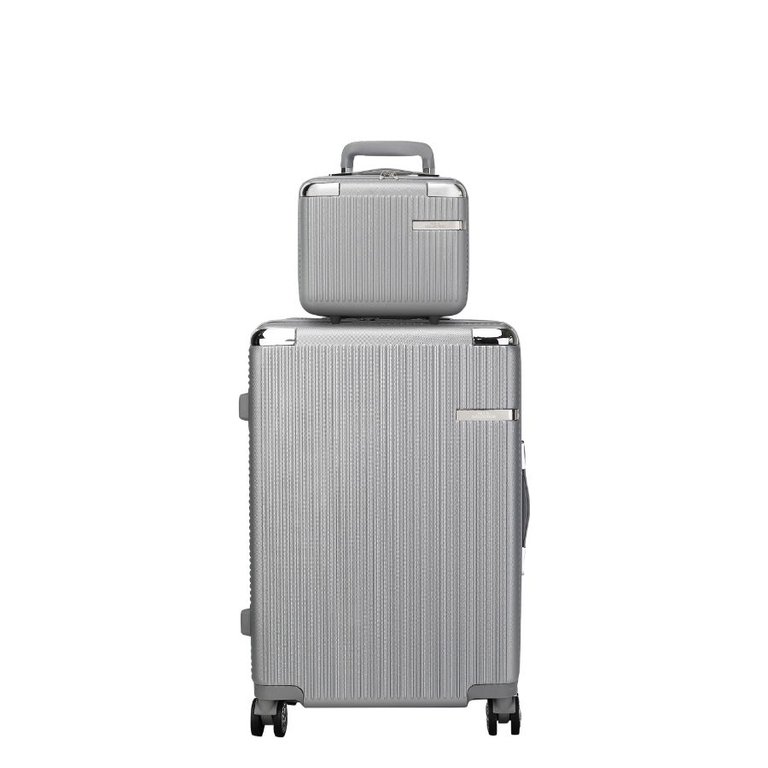 Tulum 2-Piece Carry-On Luggage Set - Silver