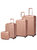 Tulum 4-piece luggage set - Rose Gold