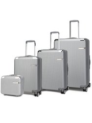 Tulum 4-piece luggage set - Silver