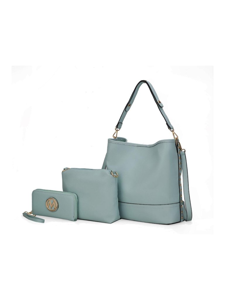 Ultimate Hobo Bag With Pouch & Wallet - Seafoam