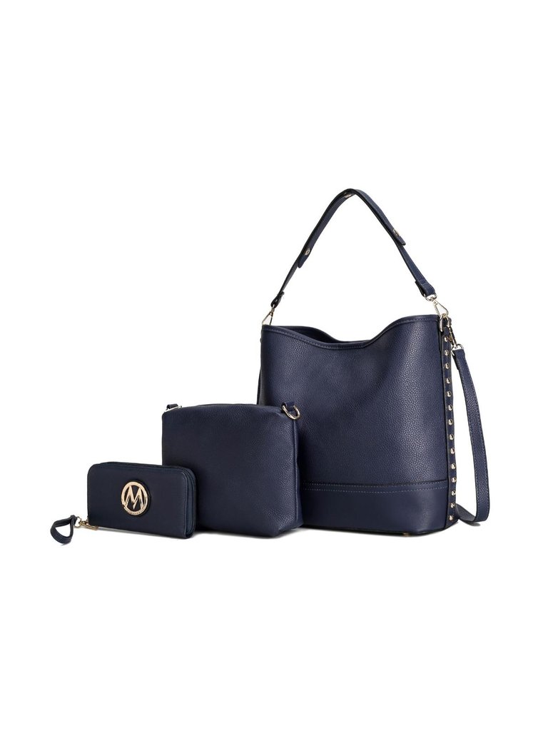 Ultimate Hobo Bag With Pouch & Wallet - Navy