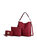 Ultimate Hobo Bag With Pouch & Wallet - Red