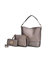 Ultimate Hobo Bag With Pouch & Wallet - Pewter