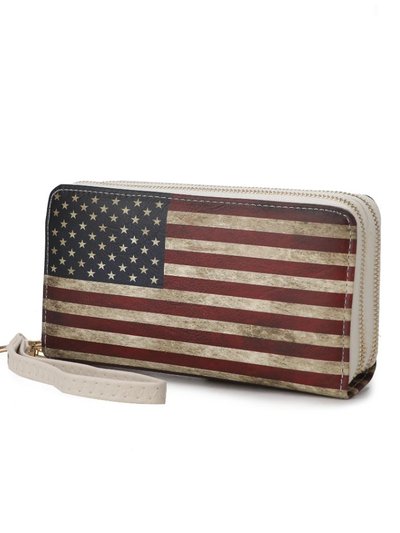 MKF Collection by Mia K Uriel Vegan Leather Women’s Flag Wristlet Wallet product