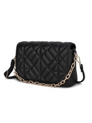 Ursula Crossbody Handbag For Women's - Black