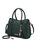 Valeria Satchel Handbag With Keyring - Olive