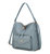 Vanya Vegan Leather Shoulder Handbag - Denim