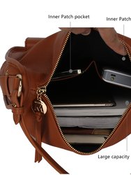 Vanya Vegan Leather Shoulder Handbag