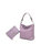 Viviana Vegan Leather Women’s Hobo Bag with Wristlet – 2 pieces - Lilac