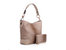 Wandy Soft Vegan Leather Hobo & Wallet Set - Beige