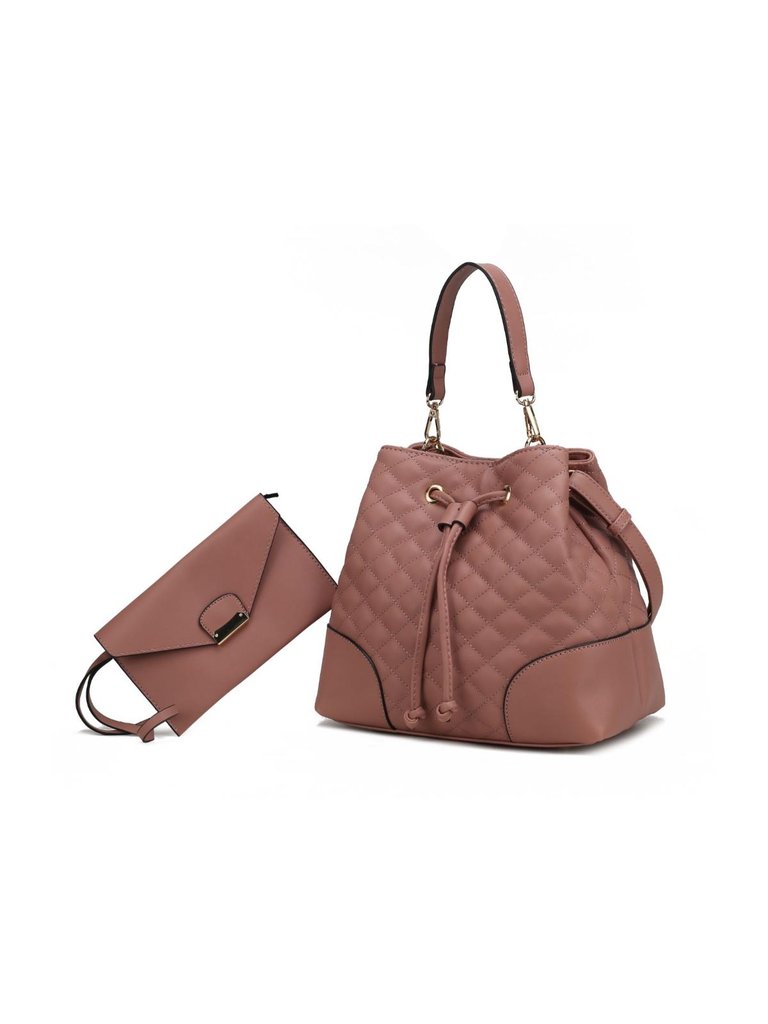 Wendy Bucket Bag With Wristlet – 2 Pieces - Roswood