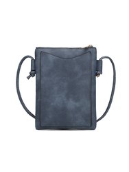 Willow Vegan Leather Crossbody Handbag By Mia K - Charcoal