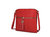 Winnie Quilted Vegan Leather Women’s Crossbody Bag - Red