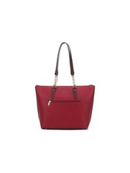 Ximena Vegan Leather Women’s Tote Bag with matching Wristlet Wallet