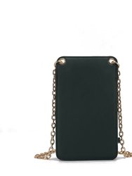 Yael Snake embossed Vegan Leather Phone Crossbody Bag