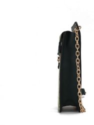 Yael Snake embossed Vegan Leather Phone Crossbody Bag