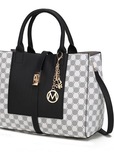 MKF Collection by Mia K Yanis Circular Print Satchel Bag with Wallet - 2 pieces product
