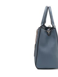 Yola Vegan Leather Satchel Handbag With Wallet