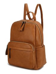 Yolane Backpack Convertible Crossbody Bag - Cognac