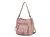 Yves Vegan Leather Women’s Hobo Bag - Pink
