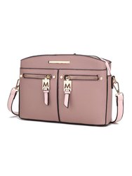 Zoely Crossbody Handbag Vegan Leather Women - Mauve Blush