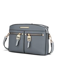 Zoely Crossbody Handbag Vegan Leather Women - Denim Light Blue