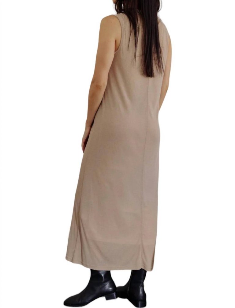 Eunice Dress In Tan