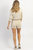 Isadora Knit Top And Lined Short Set In Beige