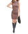 So Sophisticated Mini Dress In Brown