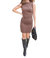 So Sophisticated Mini Dress In Brown