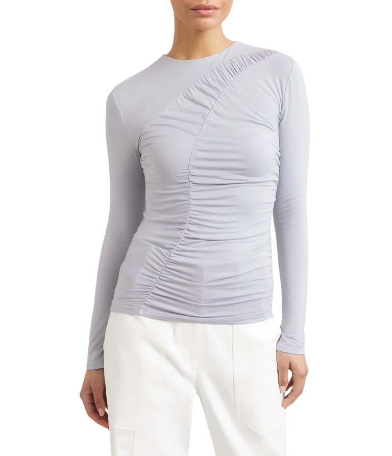 Lotte Long Sleeve Tee In Lavendar Ash - Lavendar Ash