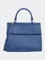 The Large Luncher Bag - Slate Croc