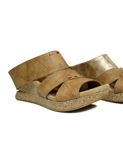 Modzori Aphina Wedge - Beige Flips To Pearl Gold product