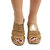 Aphina Wedge - Beige Flips To Pearl Gold