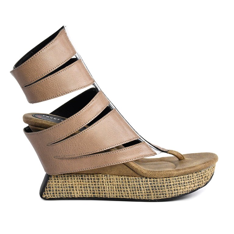 Arlette Sandal - Taupe/Black