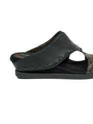 Asta Sandal - Metallic Flips To Black