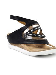 Chika Sandal - Black Flips To Beige