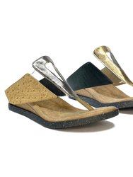 Grazia 1 Slide Sandal - Tan flips to Black