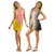 Reversible & Adjustable V-Neck Dress - Horizon-Coral/Sunstream-Cream - #3-Horizon-Coral/Sunstream-Cream