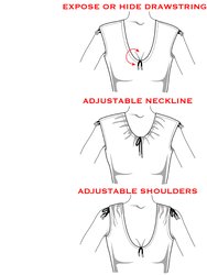 Reversible & Adjustable V-Neck Dress - Space/Black