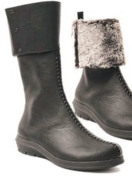 Uma 1 Boot - Mid Calf Boot Flips To Short Boot - Black