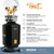 3/4 HP Continuous Feed Garbage Disposal With Sound Reduction