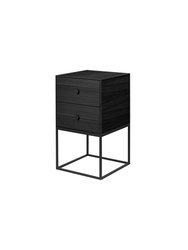 Frame Sideboard - 2 Drawers - Black Stained Ash